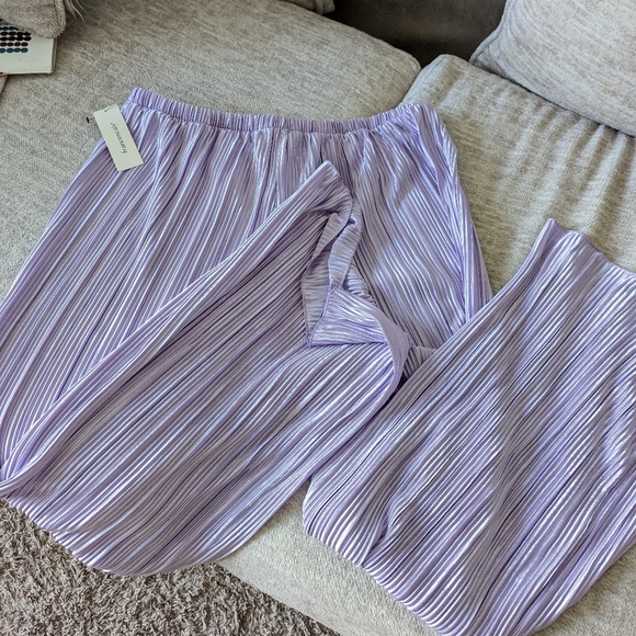 Francesca's NWOT Sz L Lavender/Purple Womens Pants - Picture 9 of 10